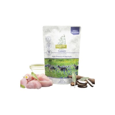 INSEGRIM ADULT SOLO TACCHINO CON SCORZOBIANCA, OLIO 
DI CARTAMO, ERBE DI MONTAGNA 410GR
