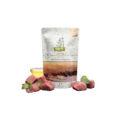 INSEGRIM ADULT SOLO CAVALLO CON MIX DI VEGETALI, OLIO 
DI SEMI DI LINO ED ERBE DI CAMPO 410GR