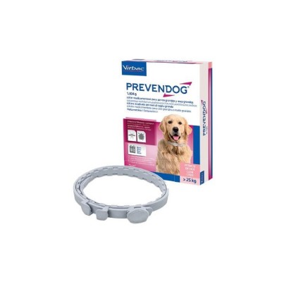 VIRBAC PREVENDOG COLLARE ANTIPARASSITARIO SOPRA I 25KG - 2 COLLARI 75CM