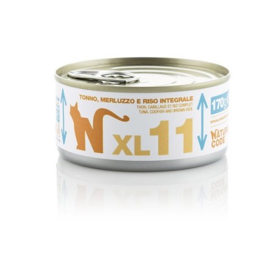 NATURAL CODE XL11 TONNO, MERLUZZO E RISO INTEGRALE 170GR