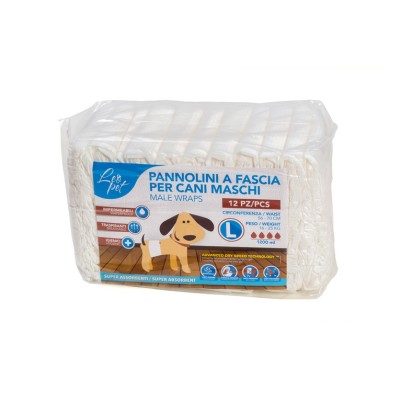 LEOPET MUTANDA MASCHI PER CANI L 12PZ
