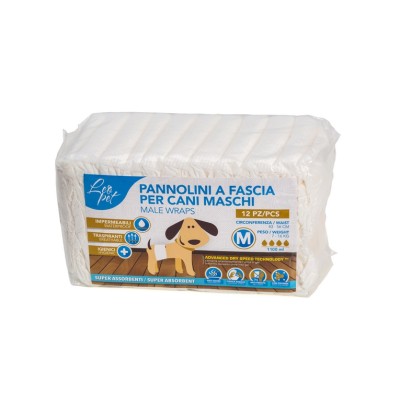 LEOPET MUTANDA MASCHI PER CANI M 12PZ