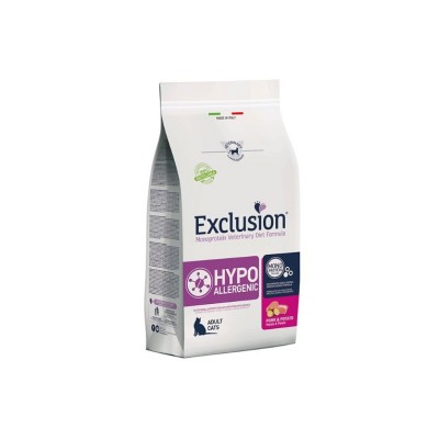 EXCLUSION VET CAT HYPOALLERGENIC MAIALE E PATATE 300GR