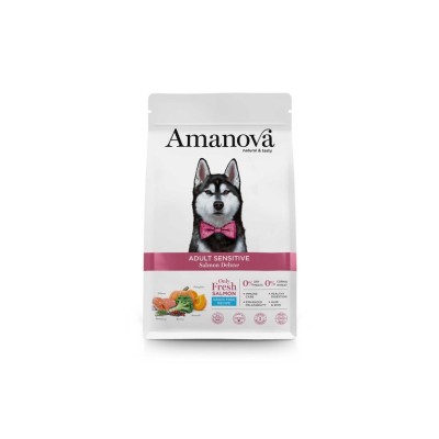AMANOVA DOG ADULT GF MEDIUM SALMONE 10KG
