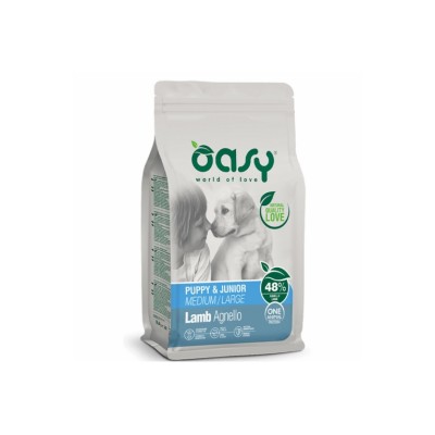 OASY DOG MONOP. PUPPY M/L AGNELLO  12KG