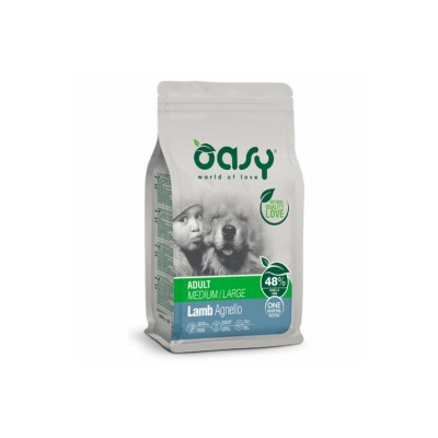 OASY DOG MONOP. ADULT M/L AGNELLO 12KG