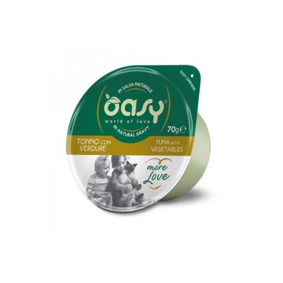 OASY CAT MORE LOVE CUP TONNO CON VERDURE 70GR