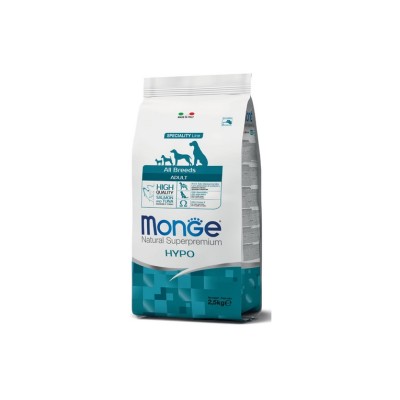 MONGE NATURAL SUPERPREMIUM DOG HYPOALLERGENIC SALMONE E TONNO 2,5KG