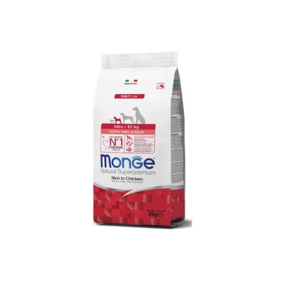 MONGE NATURAL SUPERPREMIUM MINI PUPPY & JUNIOR POLLO 3KG