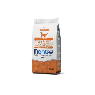 MONGE NATURAL SUPERPREMIUM CAT STERILISED ANATRA 1,5 KG