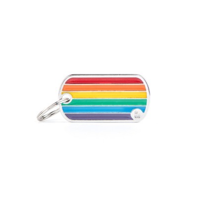 MY FAMILY MEDAGLIETTA RAINBOW BANDIERA