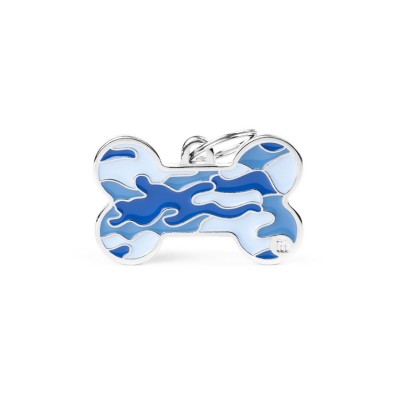 MY FAMILY MEDAGLIETTA OSSO STYLE COMUFLAGE BLUE
