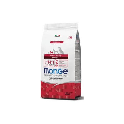 MONGE NATURAL SUPERPREMIUM MINI SENIOR POLLO 3KG