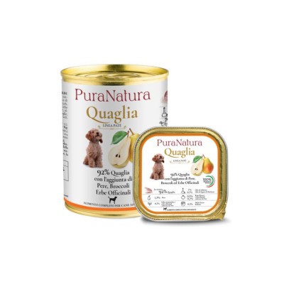 PURA NATURA MONOP. QUAGLIA E PERE 400GR
