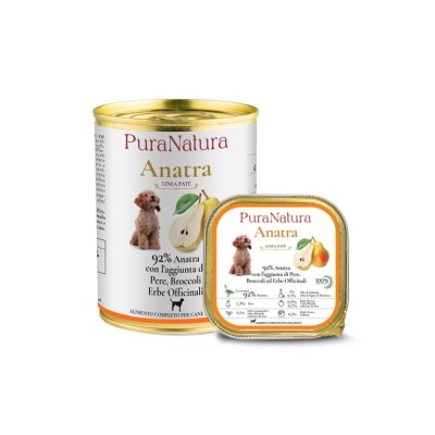 PURA NATURA  MONOP. ANATRA E PERE 400GR