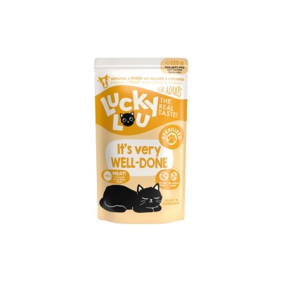 LUCKY LOU STERILISED POLLO E MANZO 125GR