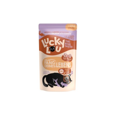 LUCKY LOU ADULT POLLO E SALMONE 125GR