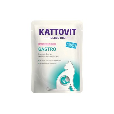 KATTOVIT DIET CAT BUSTA GASTRO SALMONE E RISO 85GR