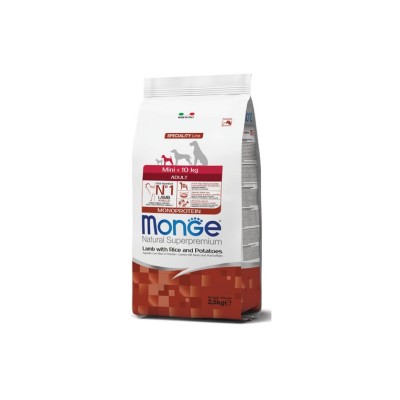 MONGE NATURAL SUPEPREMIUM DOG MINI ADULT AGNELLO, RISO E PATATE 7,5KG