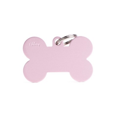MY FAMILY MEDAGLIETTA IDENTIFICATIVA OSSO XL ROSA ALLUMINIO MY FAMILY MEDAGLIETTA IDENTIFICATIVA OSSO XL ROSA ALLUMINIO
