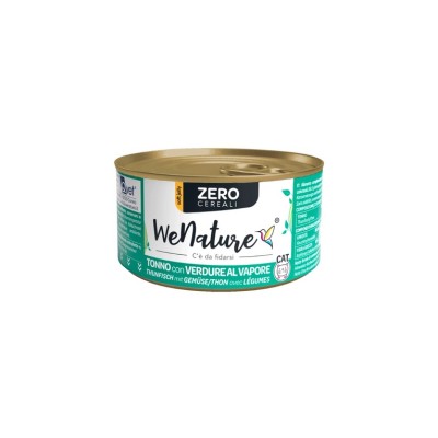 WENATURE CAT ZERO GRAIN TONNO CON VERDURE 85GR