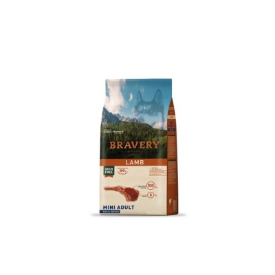 BRAVERY DOG ADULT MINI GRAIN FREE AGNELLO 2KG
