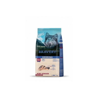 BRAVERY DOG SENIOR MINI GRAIN FREE ARINGA 2KG