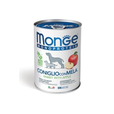 MONGE MONOPROTEICO CONIGLIO E MELA 400GR