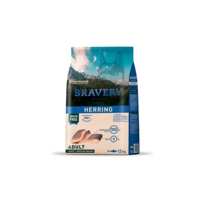 BRAVERY DOG ADULT M/L GRAIN FREE ARINGA 4KG