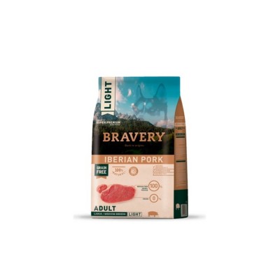 BRAVERY DOG LIGHT M/L GRAIN FREE MAIALE 4KG BRAVERY DOG LIGHT M/L GRAIN FREE MAIALE 4KG