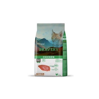 BRAVERY CAT KITTEN GRAIN FREE POLLO 600GR