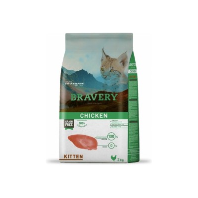 BRAVERY CAT KITTEN GRAIN FREE POLLO 2KG