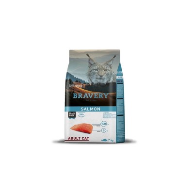 BRAVERY CAT ADULT GRAIN FREE SALMONE 7KG