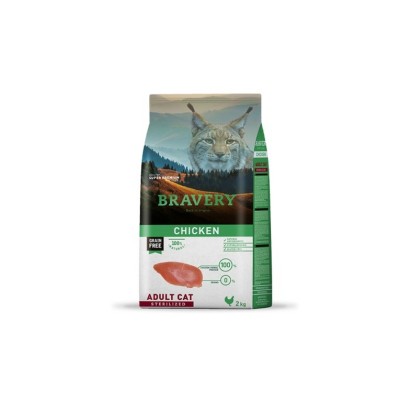 BRAVERY CAT STERILIZED GRAIN FREE POLLO 600GR