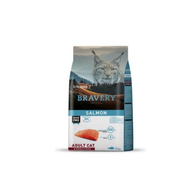BRAVERY CAT STERILIZED GRAIN FREE SALMONE 2KG