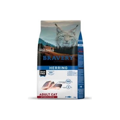 BRAVERY CAT STERILIZED GRAIN FREE ARINGA 600GR