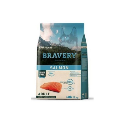 BRAVERY DOG ADULT M/L GRAIN FREE SALMONE 12KG