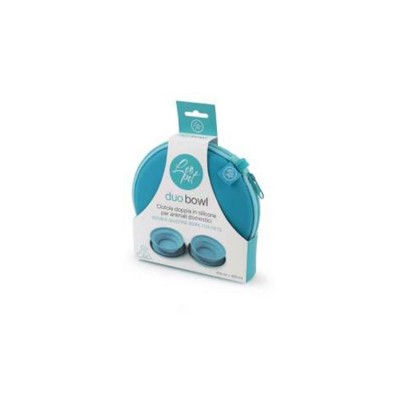 LEOPET DUO BOWL VIAGGIO 1000ML