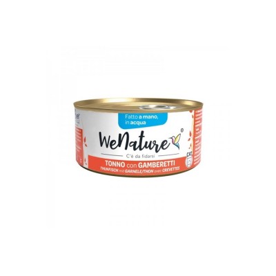 WENATURE CAT ACQUA TONNO CON GAMBERETTI 85GR