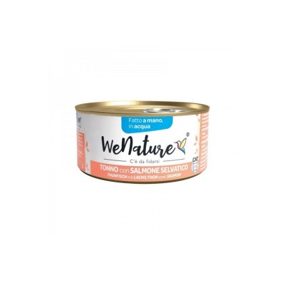 WENATURE CAT ACQUA TONNO CON SALMONE SELVATICO 85GR