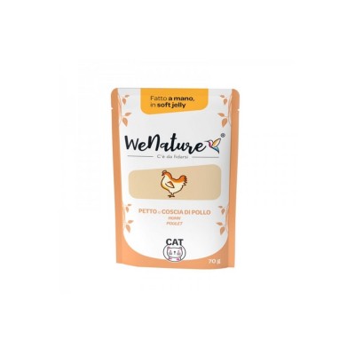 WENATURE CAT BUSTA PETTO E COSCIA DI POLLO 70GR