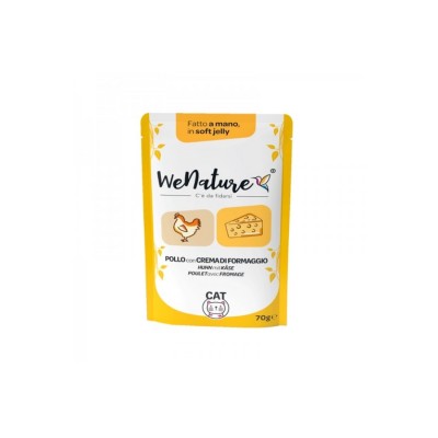 WENATURE CAT BUSTA POLLO CON FORMAGGIO 70GR