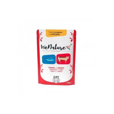 WENATURE CAT BUSTA TONNO CON MANZO 70GR WENATURE CAT BUSTA TONNO CON MANZO 70GR