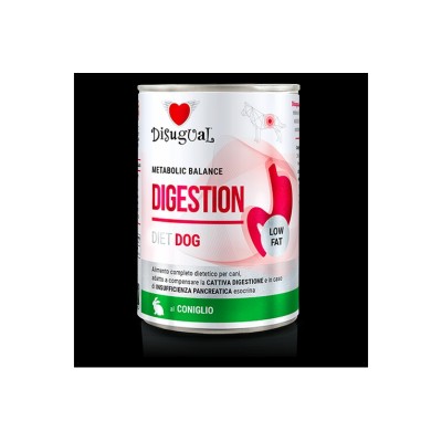 DISUGUAL DIET DOG DIGESTION LOW FAT CONIGLIO 400GR DISUGUAL DIET DOG DIGESTION LOW FAT CONIGLIO 400GR