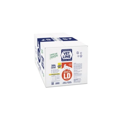 VETLINE DOG LESS DRY ADULT GRAIN FREE ANATRA 12KG