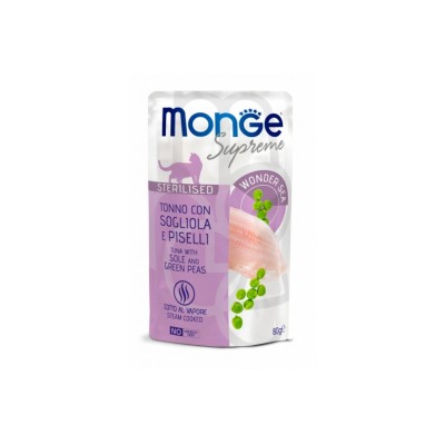 MONGE SUPREME STER. TONNO SOGLIOLA E PISELLI 80GR