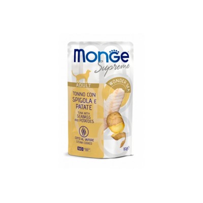 MONGE SUPREME AD. TONNO SPIGOLA E PATATE 80GR