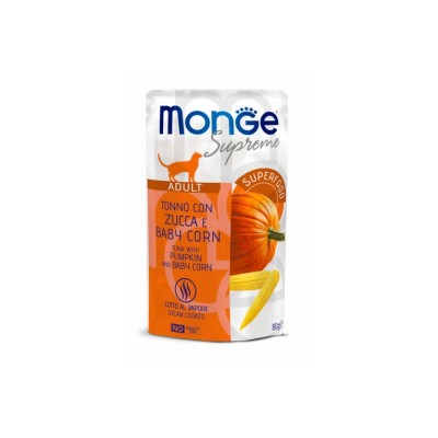 MONGE SUPREME ADULT TONNO ZUCCA E CORN 80GR