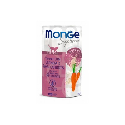 MONGE SUPREME KITTEN TONNO QUINOA E CAROTINE 80GR
