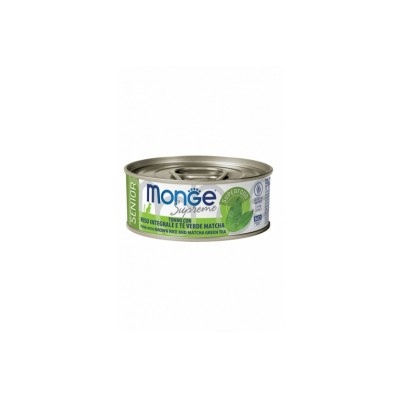 MONGE SUPREME SENIOR TONNO E TE MATCHA 80GR MONGE SUPREME SENIOR TONNO E TE MATCHA 80GR